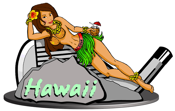 Hula Girl On Diamondhead