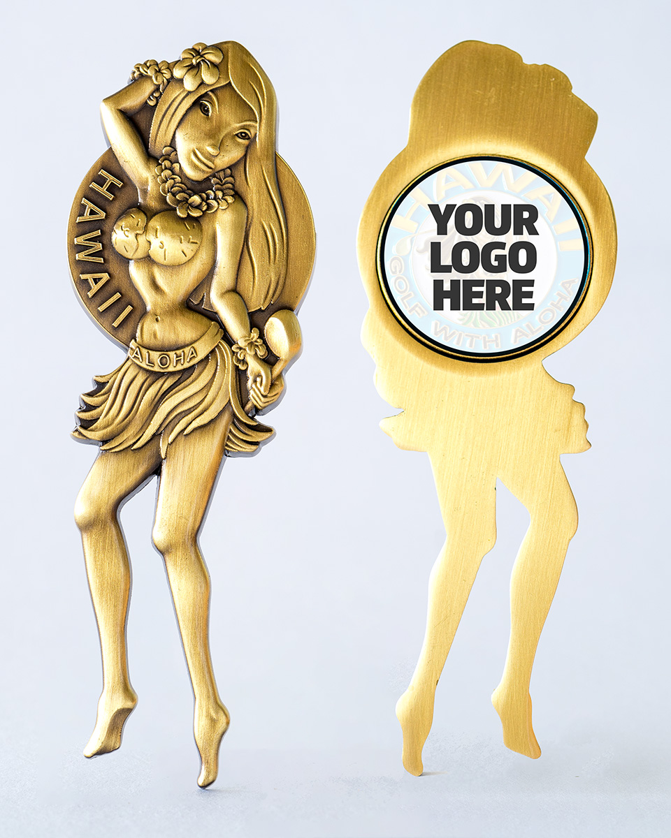 Promotional Gift Hula Girl Divot Tool